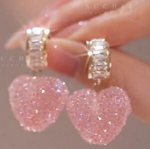 Rock Candy Heart Earrings
